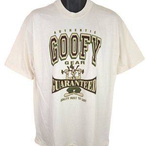 Goofy T Shirt Vintage 90s Authentic Gear Disney Store Tag Made In USA Mens Large